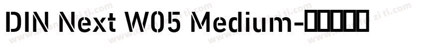 DIN Next W05 Medium字体转换
